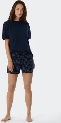 Produktbild von Schiesser Damen Hose kurz Gr. 38  dunkelblau-gem.