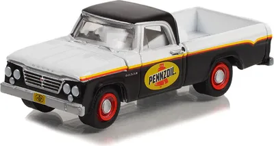Produktbild von DODGE D-100 1964 PENNZOIL aus der Serie BLUE COLLAR in Blisterverpackung., GREEN35240-A, Maßstab1/64, GREENLIGHT