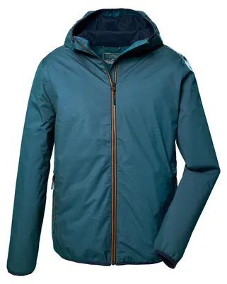 Produktbild von Killtec Funktionsjacke mit Kapuze für Herren wasserdicht, Größe:L, Farbe:Stahlblau
