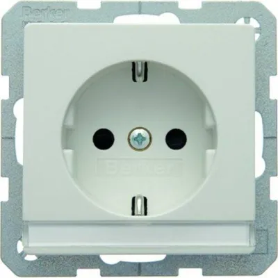 Produktbild von Berker SCHUKO-STECKD. M. BESCHR.FELD (47496089      PW Q.1)