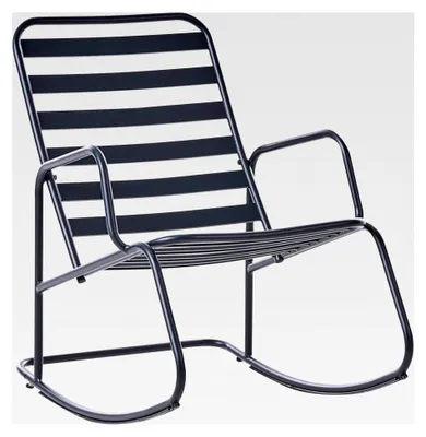 Produktbild von Schaukelstuhl aus Aluminium für den Garten in Schwarz