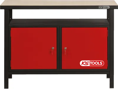 Image de KS TOOLS Établi professionnel avec 2 portes, H840xL1200xP600mm - 865.0002