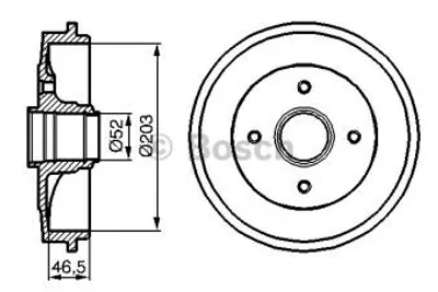 Produktbild von Bosch Bremstrommel  0 986 477 127