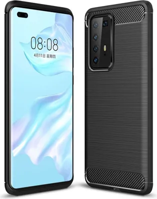 Produktbild von Schutzhülle Handyhülle für Huawei P40 Pro Case Cover Carbon Optik Schwarz