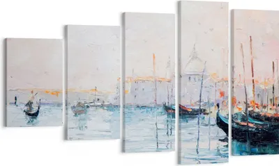 Produktbild von Bild auf Leinwand - Leinwandbild - Venedig Basilika - 100x60cm - Wand Bild - Wanddeko - Wandbilder - Leinwanddruck - Bilder - Kunstdruck - Wanddekoration - Leinwand bilder - Wandkunst - EG100x60-3662