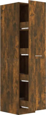 Produktbild von vidaXL Apothekerschrank Räuchereiche 30x42,5x150 cm Holzwerkstoff