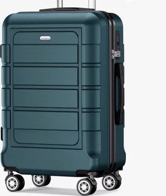 Produktbild von SHOWKOO Koffer Groß Hartschale Leicht Reisekoffer 76 x 54 x 31 5 KG ABS+PC Erweiterbar Haltbar Trolley Handgepäck Große Kapazität 4 Rollen TSA Schloss XL Armeegrün