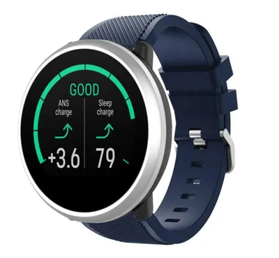Produktbild von Strap-it Polar Unite Twill Silikonarmband (Dunkelblau)