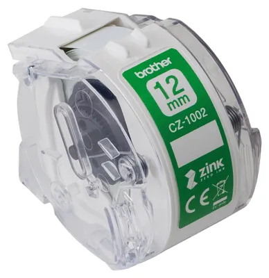 Immagine prodotto di Brother CZ1002 etichette in rotolo - 12 mm, bianco
