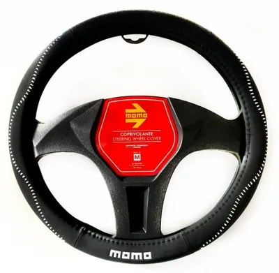 Produktbild von Momo SWC018BW Lenkradbezug Schwarz Lenkradhülle