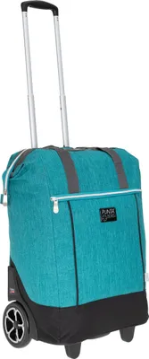 Produktbild von Punta Big Wheel Einkaufsroller Herren Damen Shopper Einkaufswagen Shopping Trolley Einkaufstrolley Trolly große Räder 10303-2400 Two Tone Petrol + Thermo Tasche