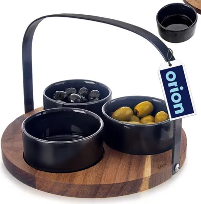 Immagine prodotto di Orion ciotola per spuntini Ciotola per spuntini Ciotola per spuntini in Vetroceramica BLACK 130 ml 4 pz.
