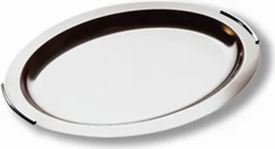 Produktbild von 1x Tablett "Finesse", oval, aus Edelstahl,  Serviertablett,