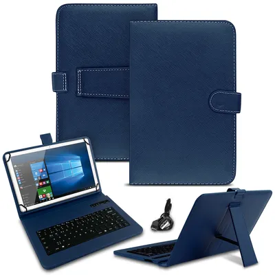 Produktbild von Hülle + Tastatur für Xiaomi Redmi Pad 2 2025 Tasche Bluetooth QWERTZ SchutzhülleFarben:Blau