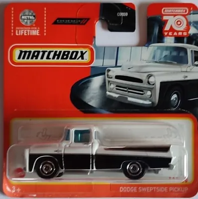 Immagine prodotto di Matchbox 1957 Dodge Sweptside Pickup 14/100 Serie 2023 Bianco-nero