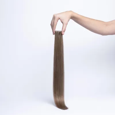 Image de Extensions adhésives chaarmant Classic Cheveux naturels 60 cm 50 g – Extension de cheveux #10 Blond cendré