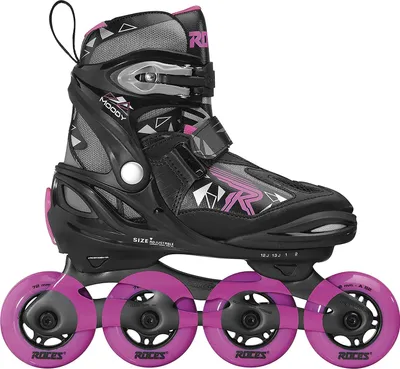 Obrázok produktu pre Moody Tif inline korčule čierne/ružové veľkosť 30-35