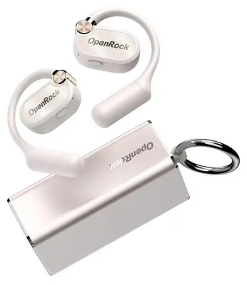 Image de Casques OneOdio « OpenRock X », Open-Ear, utilisation smartphone, Bluetooth 5.3, résistant à l'eau, multi-appairage, 4 micros, réduction de bruit, blanc
