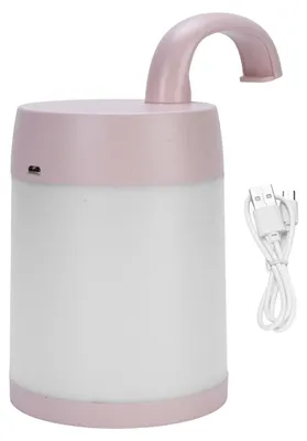 Zdjęcie produktu dla Lampa nocna z uchwytem, 3 temperatury barwowe, płynna regulacja jasności, lampka nocna dla niemowląt do sypialni, ładowalna, różowa