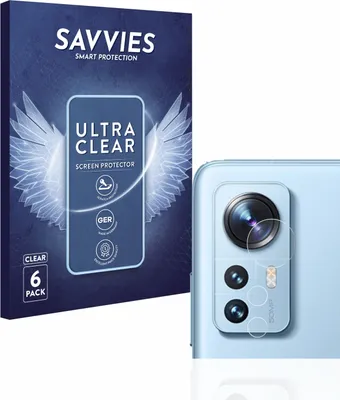 Produktbild von 6x Für Xiaomi 12 Pro (NUR Kameraschutz) Schutzfolie Savvies Displayschutz Display Schutz Folie Klar Transparent
