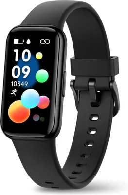 Produktbild von meoonley Fitnessuhr Smartwatch mit Schrittzähler Herzfrequenz SpO2 Schlaftracking IP68 wasserdicht Sport Uhr kompatibel mit Android iOS