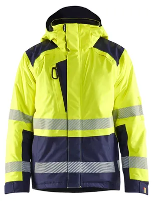 Produktbild von Blakläder High Vis Winterjacke 4455, Farbe:High Vis Gelb/Marineblau, Größe:XXL