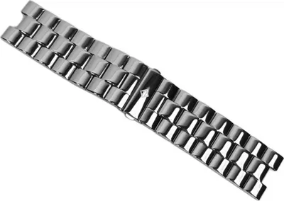 Produktbild von Alpha Saphir Ersatzband Uhrenarmband Edelstahl Band Silberfarben für AS 298