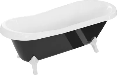 Obrázok produktu pre Mexen Retro voľne stojaca vaňa 170 x 75 cm, biela/čierna, biele nohy - 53251707575-20