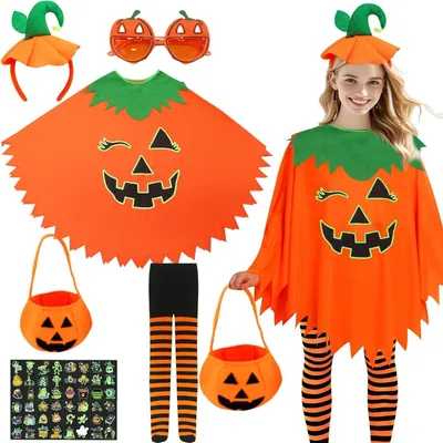 Productafbeelding van Dames Pompoen Kostuum voor Halloween Feest en Carnaval