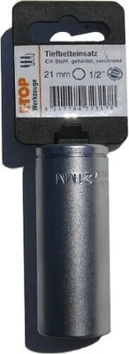 Produktbild von Steckschlüssel- Einsatz Tiefbetteinsatz 21 mm 1/2' E-Top