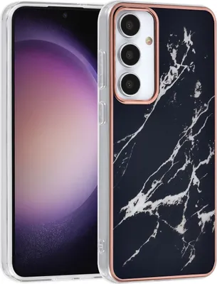 Produktbild von UNIQ Accessory Galaxy S24 Plus Backcover hoesje - Marble Black