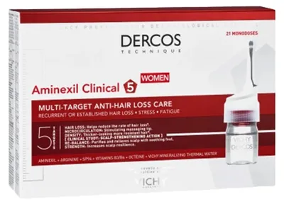 Productafbeelding van Vichy - Dercos Aminexil Clinical 5 Vrouw - 21 ampullen