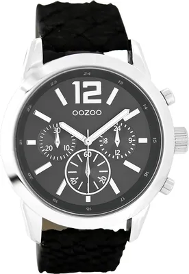 Immagine prodotto di Oozoo orologio da polso in pelle nera Orologi da donna analogici al quarzo UOC6184A