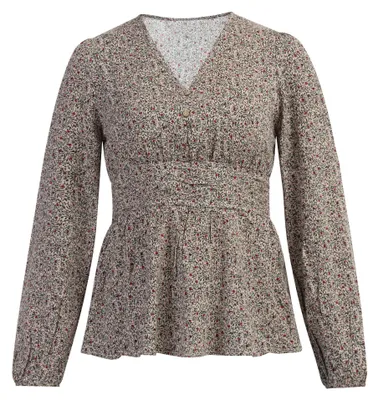 Immagine prodotto di Camicia da donna IMALA - beige, multicolore. Taglia: L