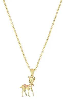 Produktbild von Lillifee Mädchen Halskette 2038748 Silber 925 vergoldet mit Anhänger Rehkitz