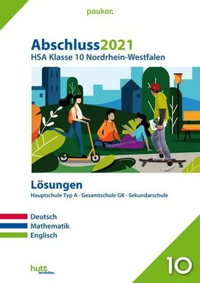 Obrázek produktu pro Abschluss 2021 - Hauptschulabschluss Klasse 10 Nordrhein-Westfalen Lösungen