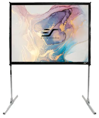 Produktbild von Elite Screens "QuickStand Q100H1" Faltrahmenleinwand mobil 221,5cm x 124,5cm (BxH) 16:9, Manuell, 2,54 m (100"), 2,21 m, 124,5 cm, 16:9