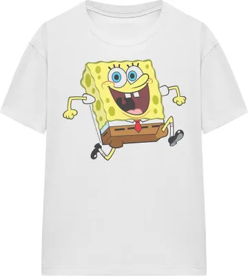 Obrázek produktu pro SpongeBob SquarePants - tričko "Happy Running" pro muže/dámy uni TV15988 (XXL) (Bílá)