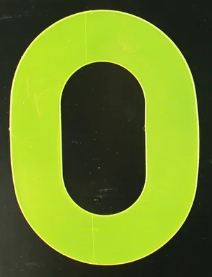 Produktbild von Conacord Reflektierender Klebebuchstabe O gelb 80 mm