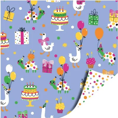 Produktbild von Toonbankrol 50cm Party time/Confetti