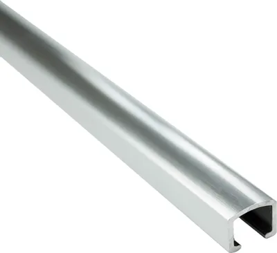 Produktbild von Alu U-Profil Bordüre Fliesenschiene Dekoration silber L270cm 10mm poliert
