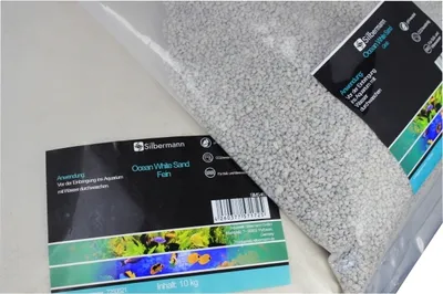 Produktbild von Silbermann Ocean White Sand Fein, Bodengrund in verschiedenen Körnungen und Größen (10 kg), SIMS464
