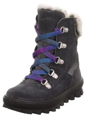 Zdjęcie produktu dla Superfit, buty zimowe dla dziewczynek, model FLAVIA, ocieplane, wykonane z membrany Gore-Tex, kolor: szary/fioletowy, sezon: 2010