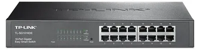 Immagine prodotto di TP-Link TL-SG1016DE, Switch gestito, L2, Gigabit Ethernet (10/100/1000), Modalità full-duplex, Installazione in rack