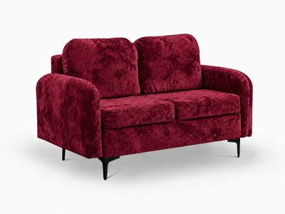Produktbild von ANMIL Sofa VENTO Small 157 × 96 × 94 cm in Weinrot  Stoff Eureka Schlafsofa mit Schlaffunktion und Bettkasten