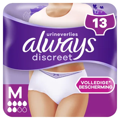 Image de Always Discreet Pants 6 gouttes Medium - 1 paquet de 13 protections