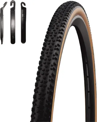 Produktbild von 1x Faltreifen Schwalbe TLE X-One Allround Performance Race Guard bronze 28 x 1.30 (33-622) inkl. Reifenheber