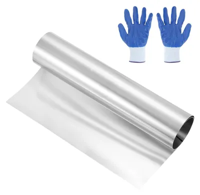 Edelstahlblech-Rolle 304, 0,12 mm x 300 mm x 1 m, silber