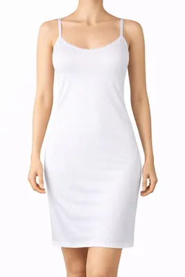 Produktbild von 5841 Damen-Unterkleid – Antistatisch – Verstellbare Träger – J&C Underwear Weiß ,Größen XL