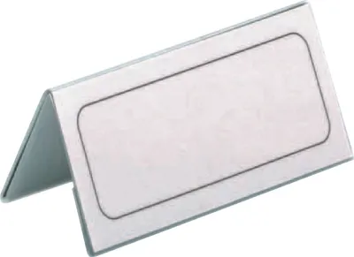 Produktbild von Tischnamensschild 63/126x150mm Hartfolie VE=6x25 Stück